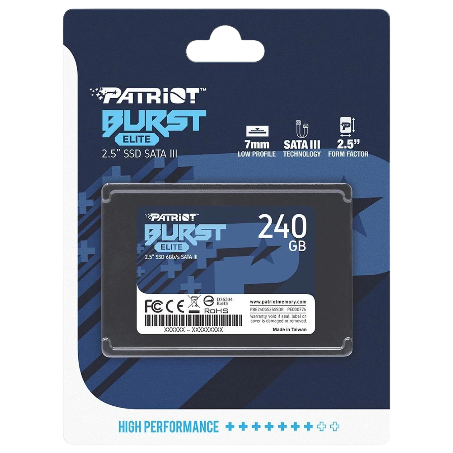SSD Patriot Burst Elite 240G 2.5 SATA3 6GB/s PC/MAC