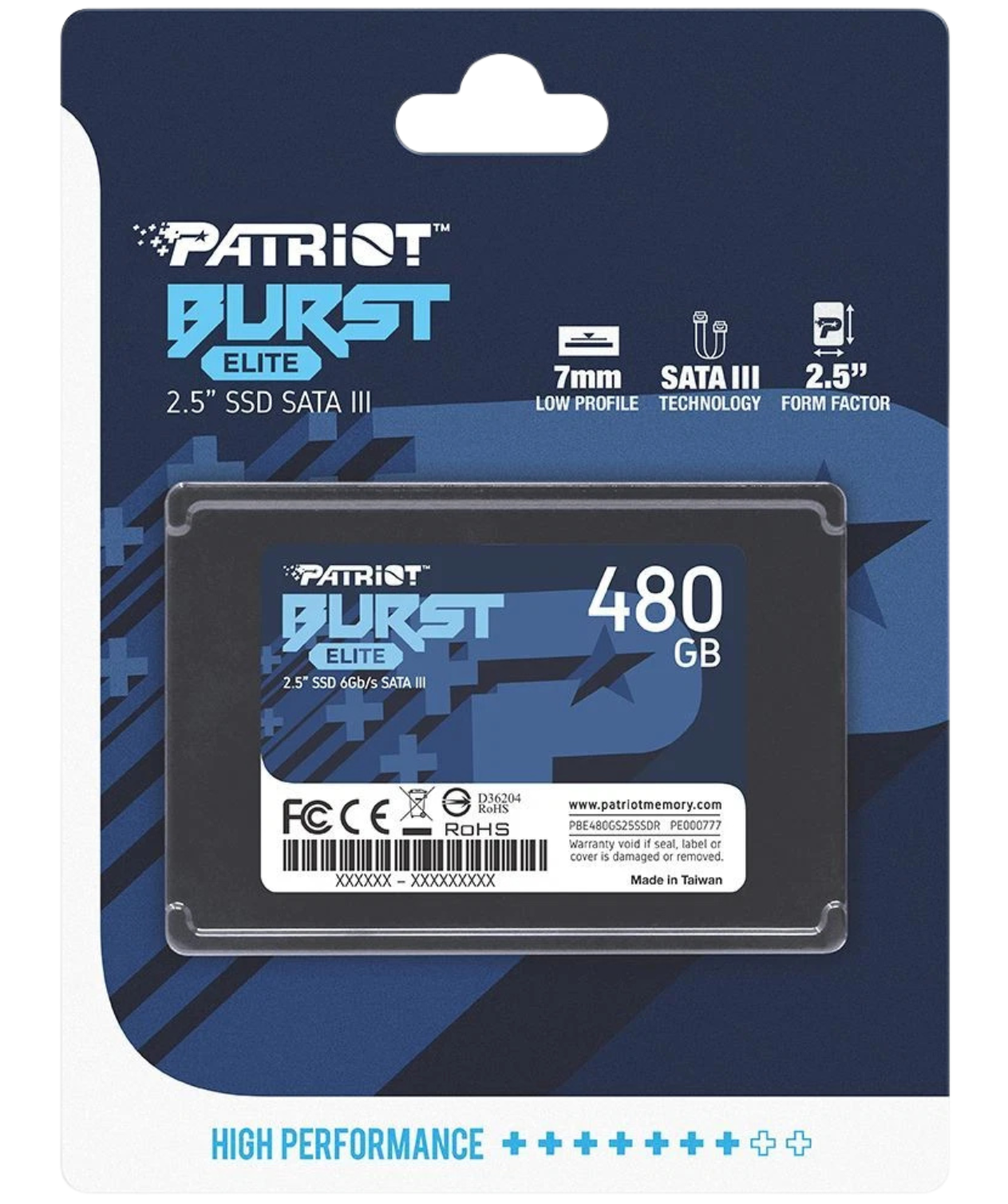 SSD Patriot Burst Elite 480G 2.5 SATA3 6GB/s PC/MAC